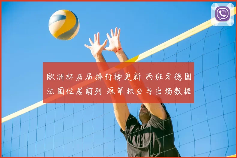 欧洲杯历届排行榜更新 西班牙德国法国位居前列 冠军积分与出场数据引关注