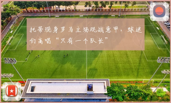 托蒂现身罗马主场观战意甲，球迷们高唱“只有一个队长”